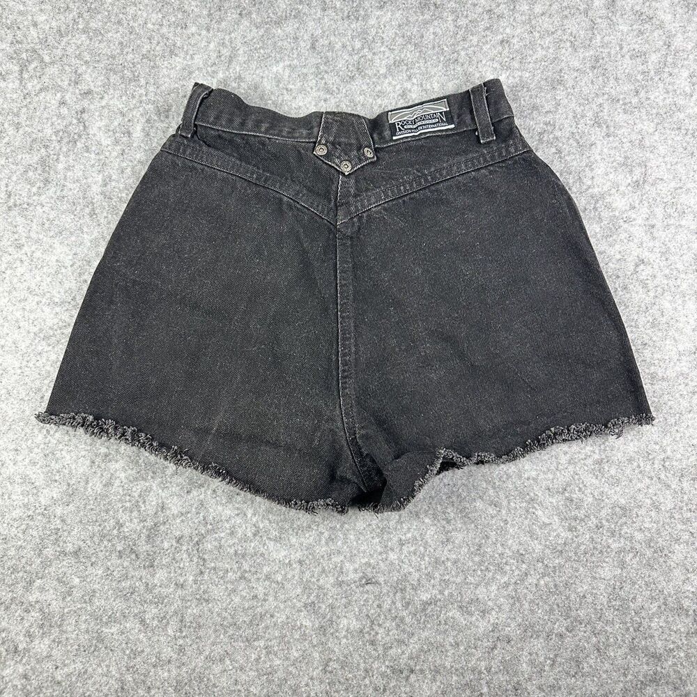 VTG Rockies Rocky Mountain Bareback Jean Shorts Womens 29 9 Cut Off Western 2"